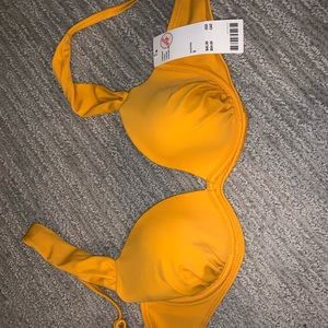 Gold bathing suit top